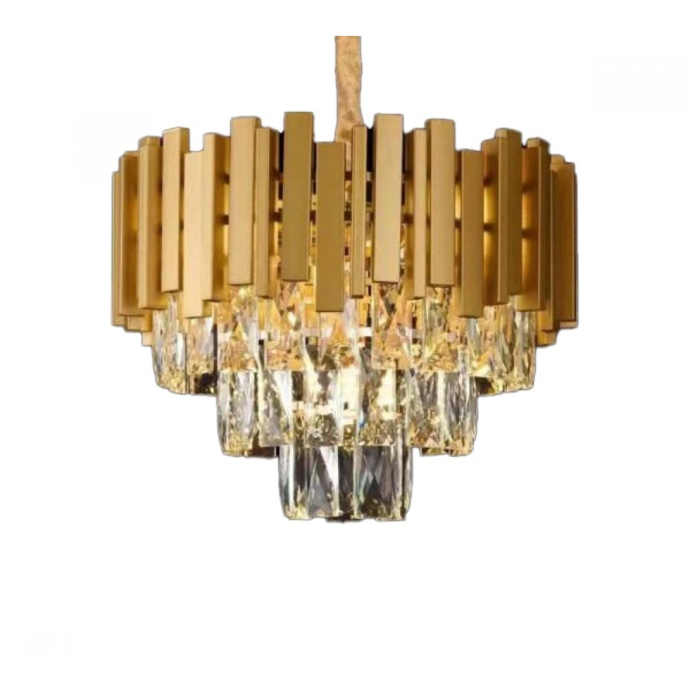 Candelabru Cristal, Lightman, Gold, Light9003-52, Dimensiune 52cm