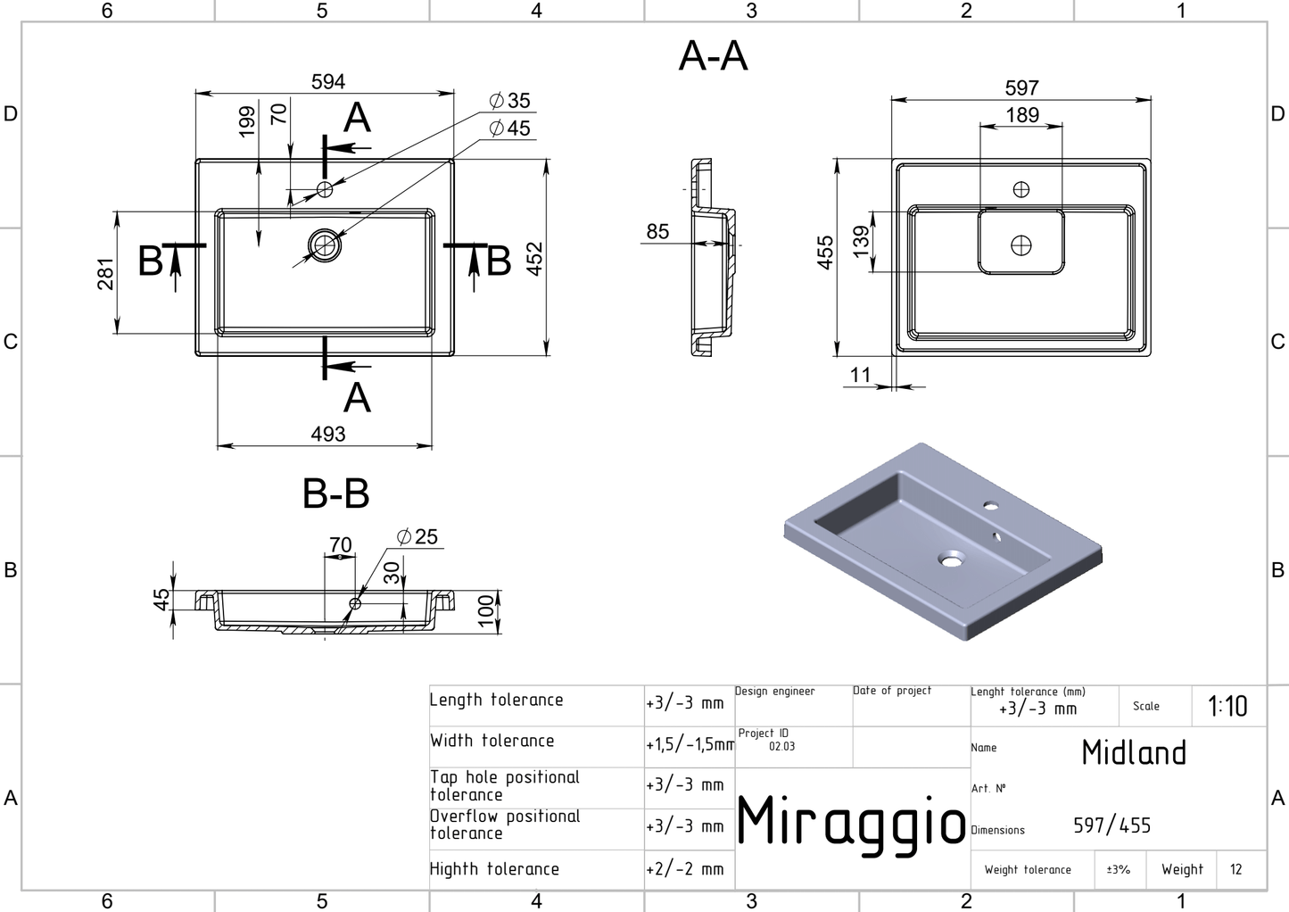 Lavoar pe blat Midland, Miraggio