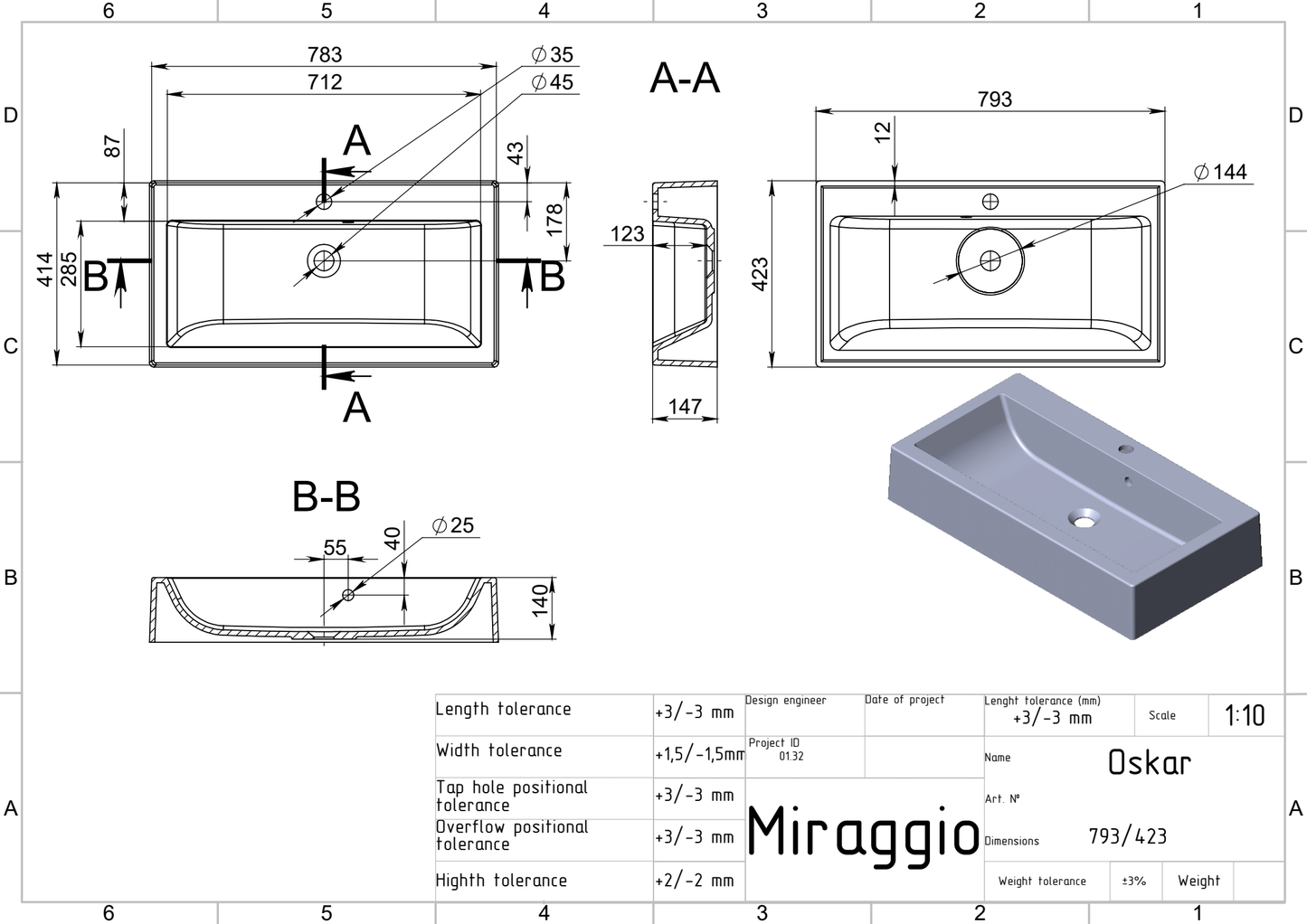 Lavoar pe blat Oskar, Miraggio