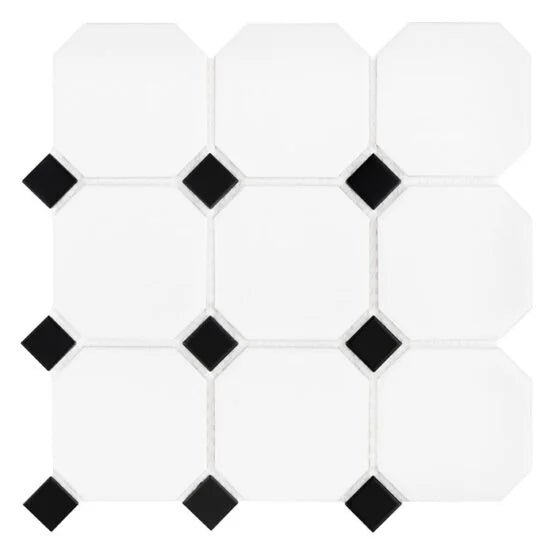 Mozaic Mini Octagon White 95 30×30