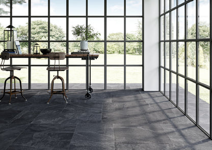 Gresie  portelanata SOFT SLATE ANTRACIT 60 x 120 cm