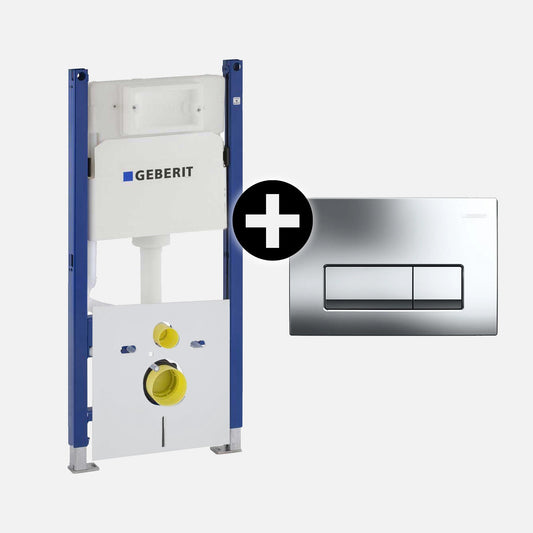 Cadru Rezervor Incastrat Geberit Duofix Delta + Clapeta DELTA 51 + Izolare Fonica