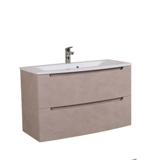 Mobilier de baie suspendat Headway beton-beige