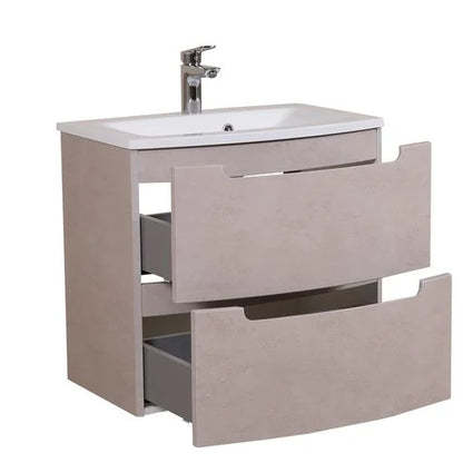 Mobilier de baie suspendat Headway beton-beige